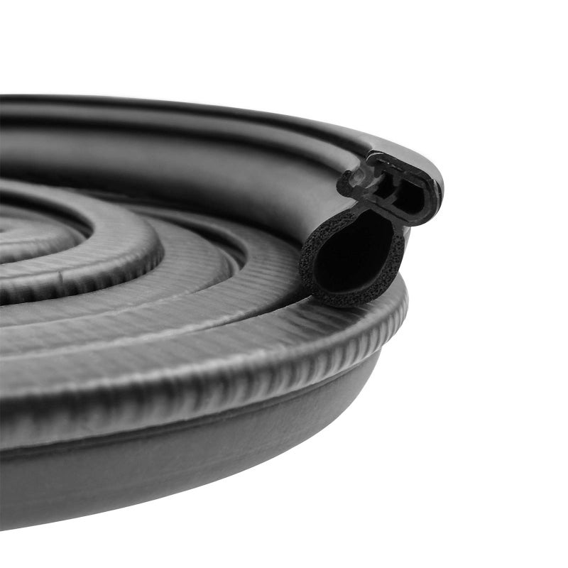 DGSL Car Weather Stripping, 20Ft Automotive Door Seal Strip with Side Bulb Rubber Seal for Cars, Boats, Trucks, RVs - Image 1